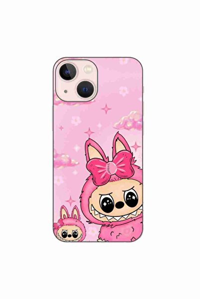 OEM Husa compatibila cu Apple iPhone 13 Mini Silicon Gel Tpu Model Labubu Pin...
