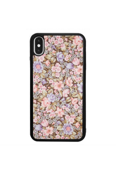 Other Apple iPhone Xs Blue Roses Black Glossy Θήκη