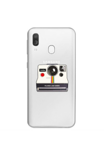 Other Samsung A40 Polaroid land camera Transparent Silicone TPU Θήκη