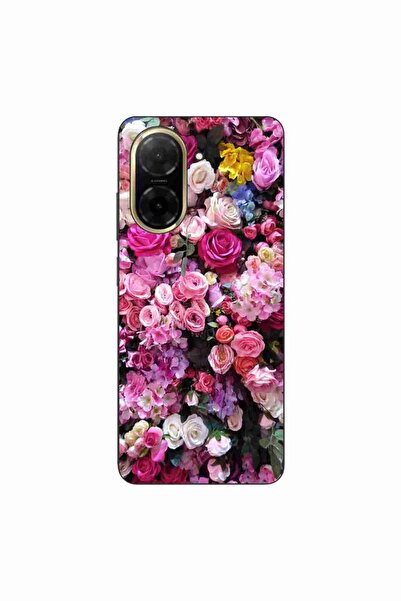 OEM Θήκη συμβατή με Xiaomi Redmi A5 από σιλικόνη gel TPU με σχέδιο ροζ τριαντ...