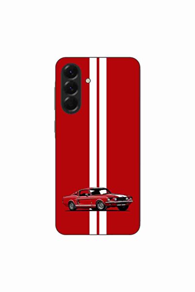 OEM Husa compatibila cu Samsung Galaxy A56 Silicon Gel Tpu Model Red Mustang