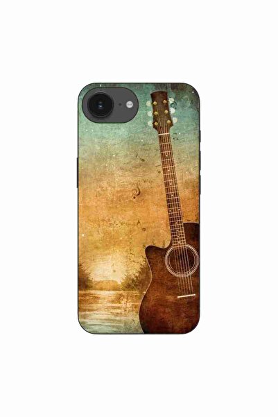 OEM Husa compatibila cu Apple iPhone 16e Silicon Gel Tpu Model Chitara Vintage