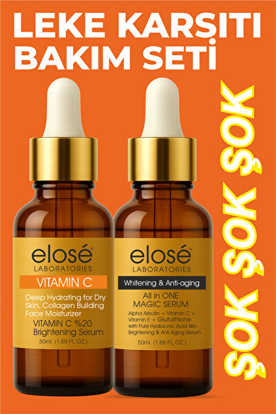 Elose Leke Karşıtı Serum 50ml. ve Aydınlatıcı Vitamin C Serum 50ml