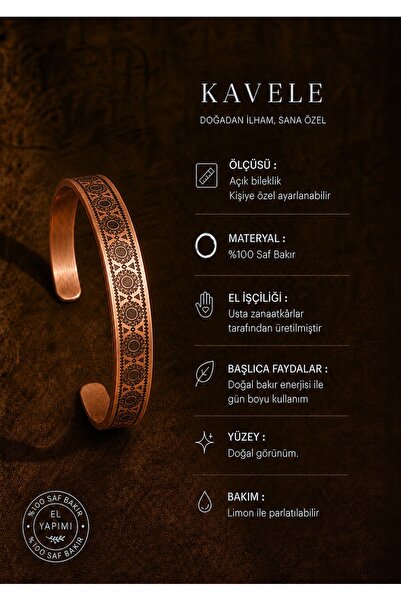 KAVELE Pure copper bracelet