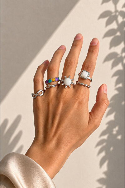 Okko Store Women's Mineli Multiple Ring Set