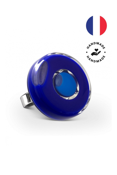 Pylones Glass Ring - Duo - Medium Milk