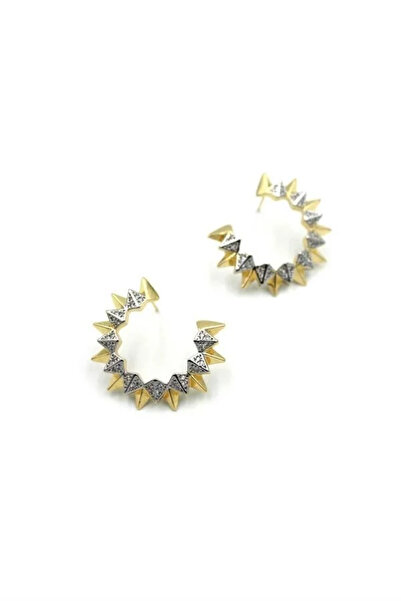 Marsilyan Nvdn- Ieg - Stone Earrings - Gold Iegrs-Nvdn1