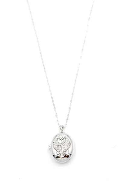 Marsilyan Nvdn- Ieg - Alya Bird of Paradise Necklace - Silver Iegrs-Nvdn1