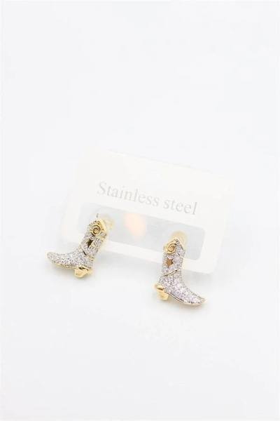 Marsilyan Nvdn- Ieg - Boot Earrings - Gold Iegrs-Nvdn1