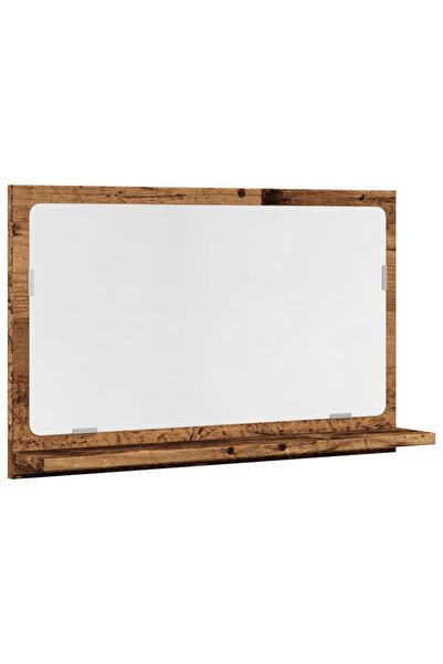 vidaxl Dulap baie cu oglindă, lemn vechi, 60x11x37 cm, lemn prelucrat