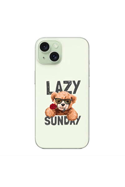 Other Apple iPhone 15 Plus Lazy sunday Transparent Silicone TPU Θήκη