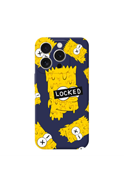 Other Apple iPhone 15 Pro Bart Simpson Dark blue Colored Silicone TPU Θήκη