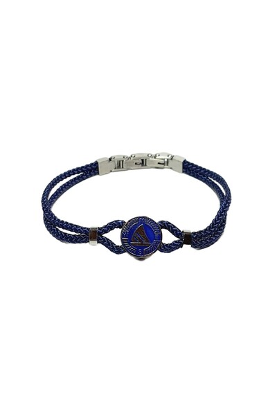 Janti JTSS26BLK1867 316 L PASLANMAZ ÇELİK PUSULA YELKENLİ FİGÜRLÜ LACİVERT İP...