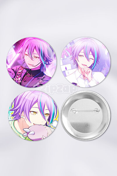 ZipZap Kamishiro Rui Project Sekai Set de insigne decorative pentru geantă, c...