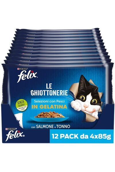 Madinka Felix Somonlu Kedi Yaş Maması Avantajlı Paket (48 x 85 gr) Madinka 1230993