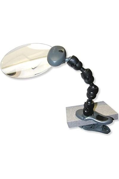 Yıldızan Terra Organik Am-20 Clamp Magnifier 2X Magnification with Led Illumi...