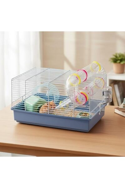 Yıldızan Terra Organik Hamster Cage, Paula Rodent Cage, Small Animal Cage, In...
