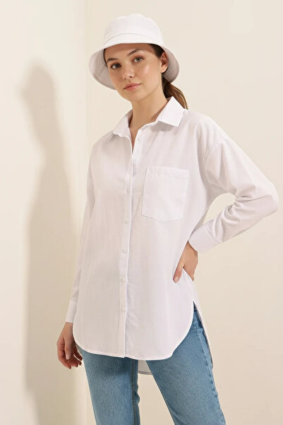 buğrahayalin Women's Cotton White Shirt