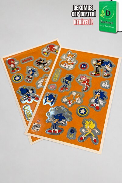 Sonic x Dekomus Lisanslı 2'li Kuşe Sticker