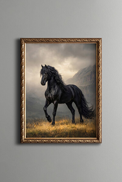 epiqart أسيل بلاك آت - إطار منقوش بتصميم عتيق - موديل نحيف