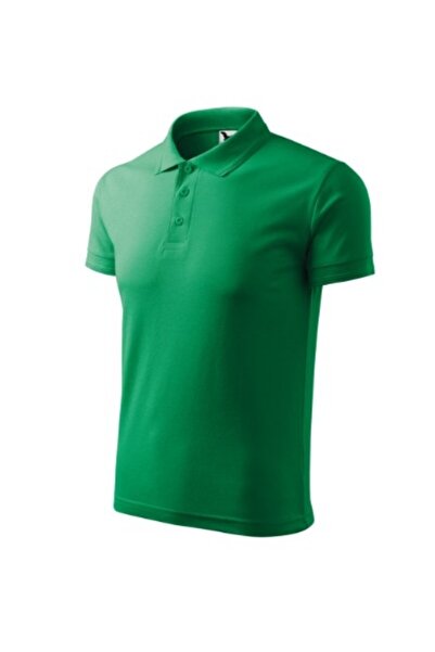 Malfini Tricou polo bărbați, Pique Polo 203, Verde mediu 3XL