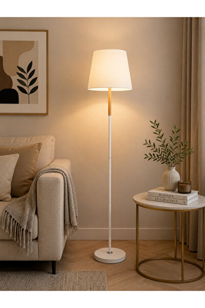 N.zone Modern Designer Standing Lamp with 145cm Height and 25cm Base, Combini...