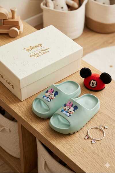AkınalBella Mickey Mouse Character Unisex Soft Sole Home and Beach Slippers