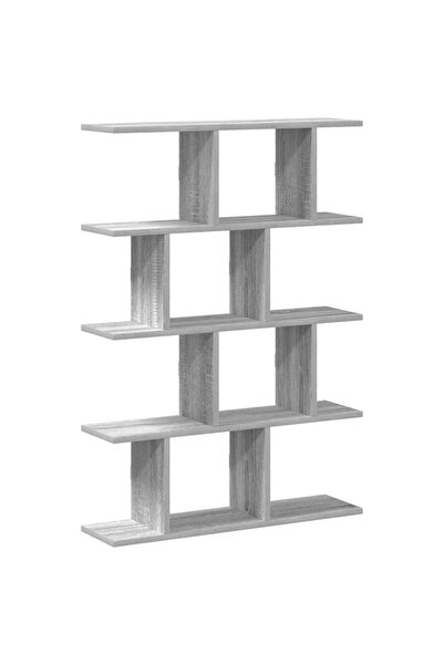 vidaxl Raft cubic perete cu 12 compartimente sonoma gri lemn prelucrat