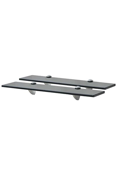 vidaxl Rafturi suspendate, 2 buc., 50 x 10 cm, sticlă, 8 mm