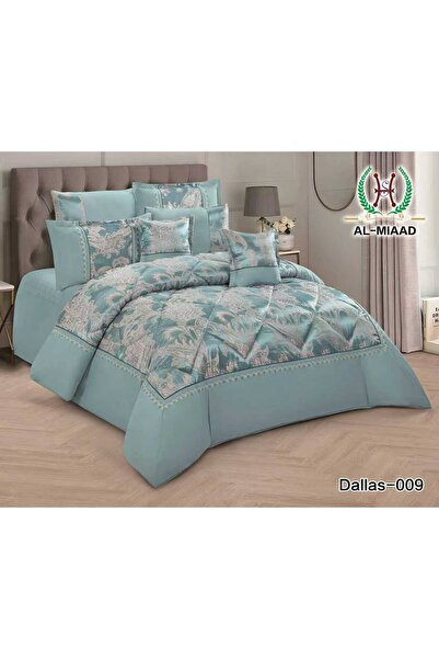 ALMIAAD Soft Touch Embossed Jacquard Bridal Bedspread - Bridal Jacquard Nafir...