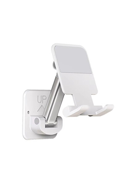 Choice WHITE Wall Sticker Mount Tablet Stand Stretchable Arm Cell Phone Wall ...