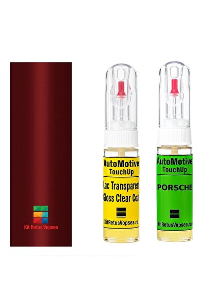 YLKRS AUTOMOTIVE Kit retus vopsea touch-up Porsche Boxster PORM3X (Rubin Red)...