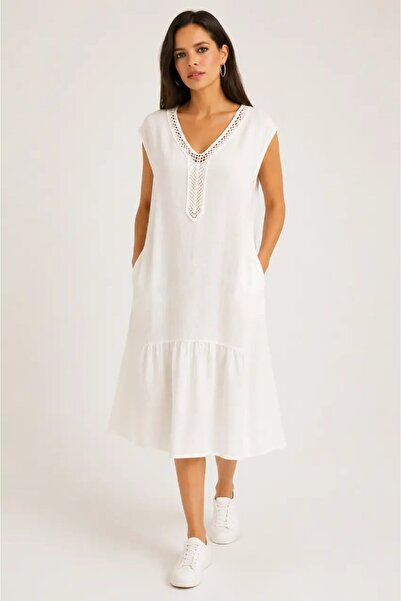 Cool & Sexy Bohemian Embroidery Detailed Loose Dress