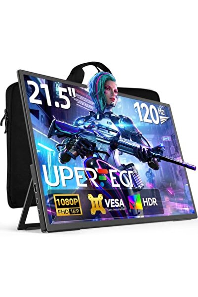 UPERFECT Taşınabilir Monitör 21,5 İnç 120Hz Taşınabilir Monitör 1300:1 1920*1...