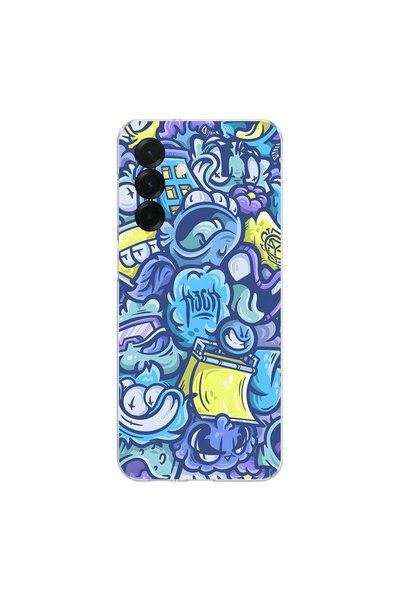 PPKin Samsung Galaxy A36 Compatible Graffiti 9 Design Transparent Case