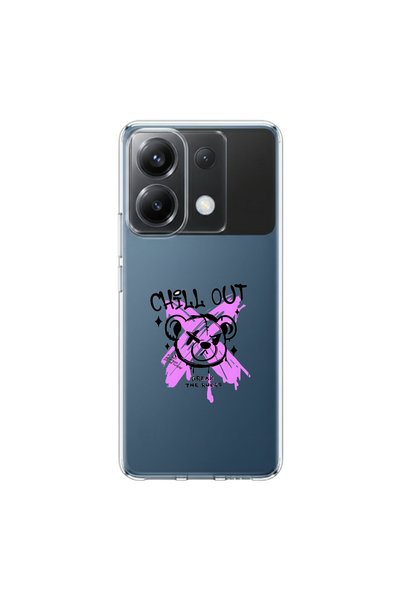 PPKin حافظة شفافة متوافقة مع Poco X6 بتصميم Graffiti 7
