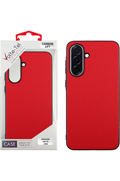 Other Volte-Tel Carbon Lift Πίσω Κάλυμμα Σιλικόνης Κόκκινο (SAMSUNG A36 5G)