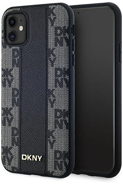 Dkny Δερμάτινο Καρό Μονόχρωμο Σχέδιο Πίσω Κάλυμμα Magsafe Πλαστικό / Δέρμα / ...