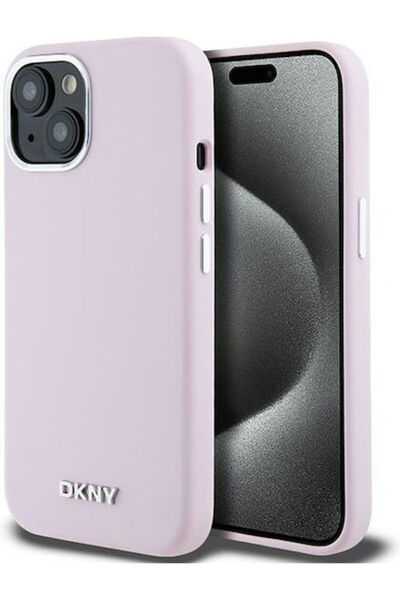 Dkny Υγρή Πλαστική / Σιλικόνης Ροζ Πίσω Θήκη (iPhone 14) Κωδικός: DKHMP14SSMCHLP