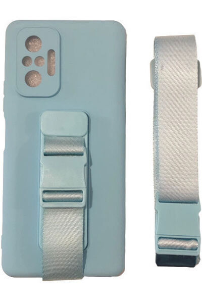 Hurtel Rope Back Cover Silicone 1mm Blue (Redmi Note 10 Pro)