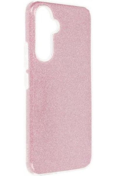 OEM Γυαλιστερή Πλαστική Ροζ Πίσω Θήκη (Samsung Galaxy A55 5G)