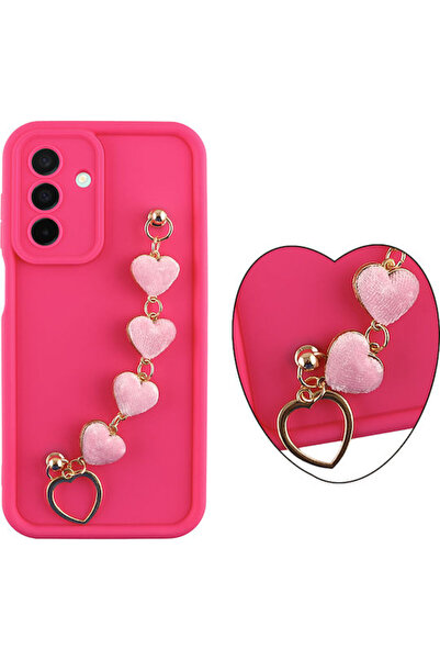 Other Volte-Tel Hearts Θήκη Πλάτης Σιλικόνης με Λουράκι Ροζ (SAMSUNG A26 5G, ...