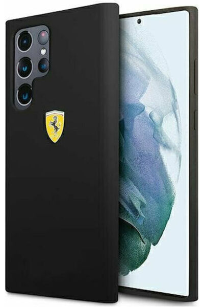 Ferrari On Track Πίσω Κάλυμμα Σιλικόνης Μαύρο (Galaxy S22 Ultra) Κωδικός: FES...