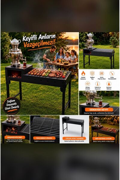DGWORLDTEKNİK AYAKLI-KATLANABİLİR PORTATİF MANGAL