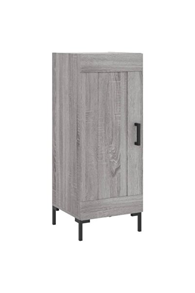 vidaxl Servantă, gri sonoma, 34,5x34x90 cm, lemn compozit