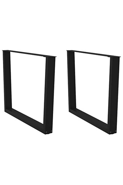 vidaxl Picioare de masă în formă de V, 2 buc., negru, 100 x (72-73,3) cm, oțel