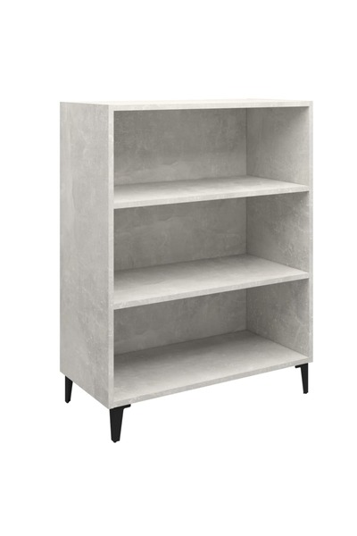 vidaxl Măsuță de cafea, gri beton, 69,5x32,5x90 cm, lemn prelucrat