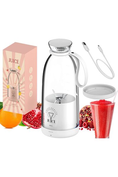 Genrics Portable Blender, Personal Size Blender, 2400mAh Battery, 6 blades, 5...