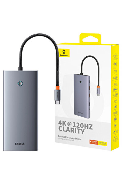 Baseus Hub 13In1 Usb-C To Hdmi Dp Vga C Usb Pd Rj45 Sd Tf 3.5Mm For Computer