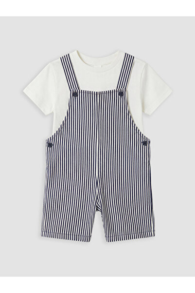 LC Waikiki Esvab • Modern & Distinctive Baby Boy Salopet and T-Shirt